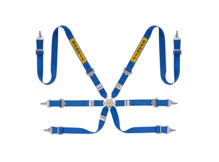 Sabelt Silver Rally 2x2 6-Point Racing Harness – Blue – photo 6