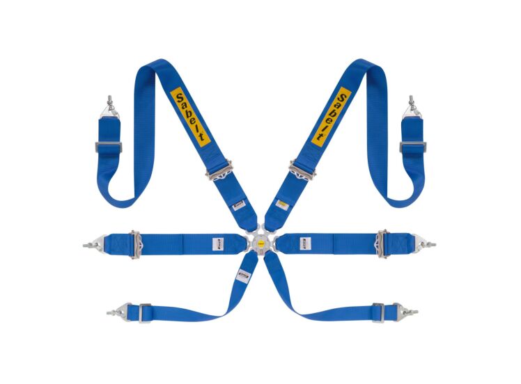 Sabelt Silver Rally 3x3 6-Point Racing Harness – Blue – photo 4