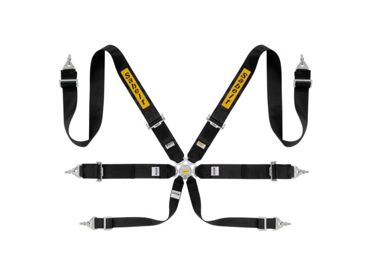 Sabelt Steel Rally 3x3 6-Point Racing Harness – Black – photo 5