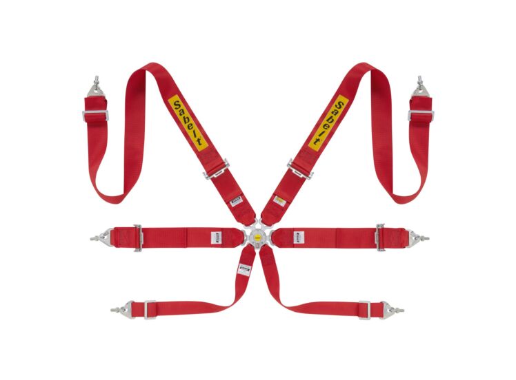 Sabelt Steel Rally 3x3 6-Point Racing Harness – Red – photo 7