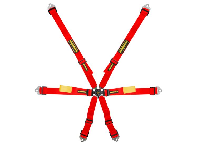 Schroth Enduro 2x2 6-Point Racing Harness – Red – photo 4