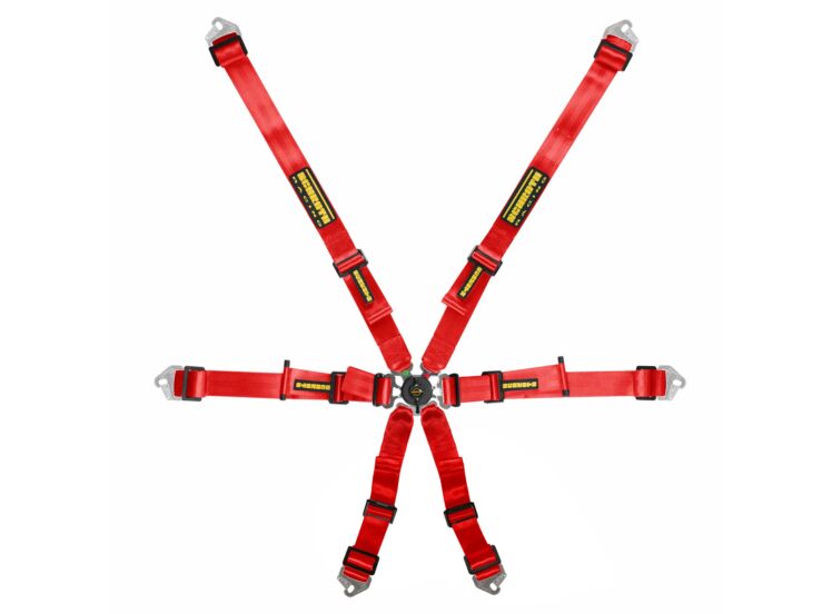 Schroth Flexi 2x2 6-Point Racing Harness – Red – photo 6