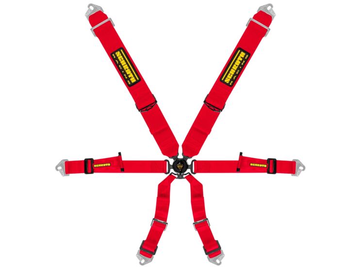 Schroth Profi 3x2 6-Point Racing Harness – Red – photo 4