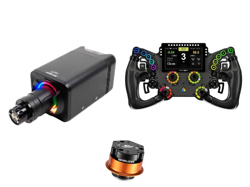 Simagic Alpha EVO 12 Nm + Bavarian Sim Tec Steering Wheel + QR-A Bundle — Bavarian Sim Tec Delta PRO Formula Steering Wheel