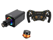 Simagic Alpha EVO Pro 18 Nm + SOELPEC Steering Wheel + QR-A Bundle — SOELPEC Spectra LT – Formula-Style RGB Sim Racing Wheel — COPPER