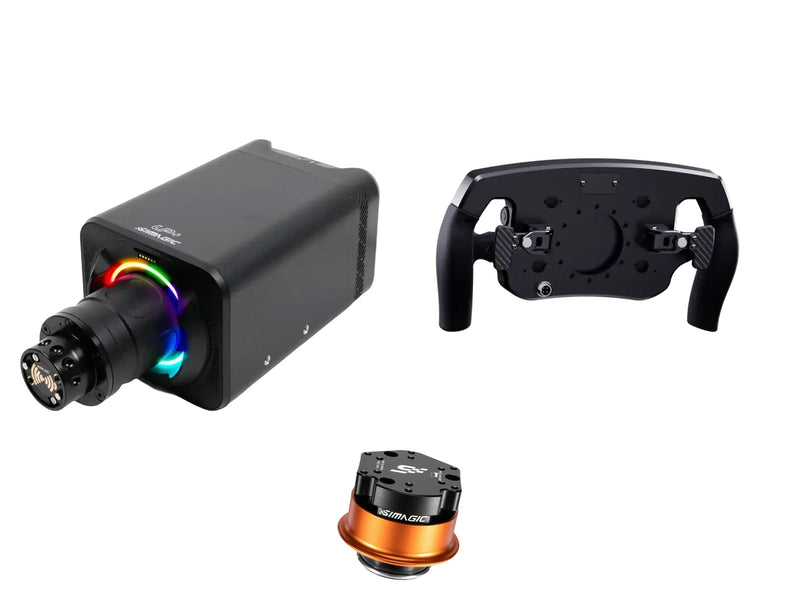 Simagic Alpha EVO Pro 18 Nm + LEOXZ Steering Wheel + QR-A Bundle — Leoxz XF1 Ultimate Steering Wheel — Shifter Only
