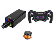 Simagic Alpha EVO Ultra 28 Nm + SOELPEC Steering Wheel + QR-A Bundle — SOELPEC Spectra LT – Formula-Style RGB Sim Racing Wheel — ARCTIC