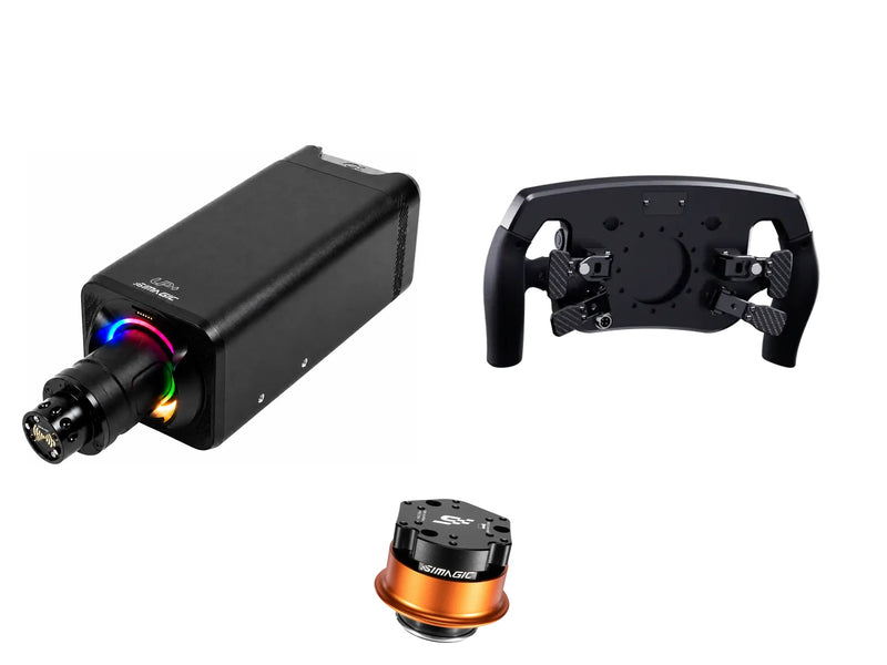 Simagic Alpha EVO Ultra 28 Nm + LEOXZ Steering Wheel + QR-A Bundle — Leoxz XF1 Ultimate Steering Wheel — Shifter / Clutch