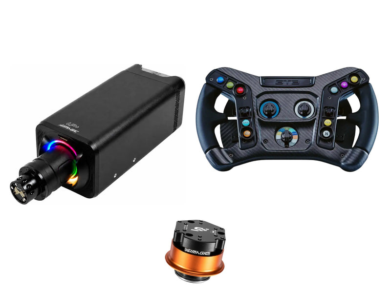 Simagic Alpha EVO Ultra 28 Nm + VPG Steering Wheel + QR-A Bundle — VPG Sim Mustang GT3 Sim Racing Steering Wheel