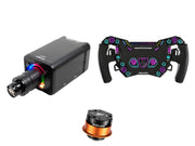 Simagic Alpha EVO 12 Nm + SOELPEC Steering Wheel + QR-A Bundle — SOELPEC Spectra LT – Formula-Style RGB Sim Racing Wheel — ARCTIC