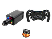 Simagic Alpha EVO 12 Nm + SOELPEC Steering Wheel + QR-A Bundle — SOELPEC Spectra LT – Formula-Style RGB Sim Racing Wheel — BASALT