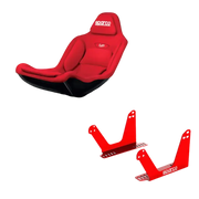 SPARCO GP GAMING Race Chair - Seat Bracket / Red - Bucket seat