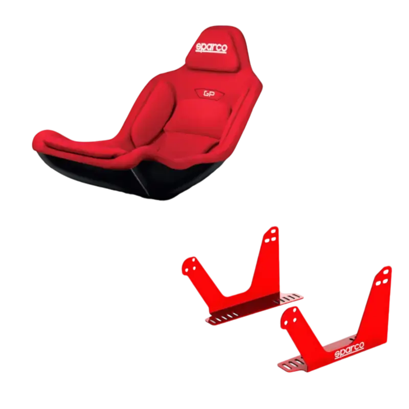 SPARCO GP GAMING Race Chair - Seat Bracket / Red - Bucket seat