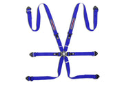 Sparco Martini Racing Competition H-2 Steel Pull-Down 6-Point Harness – Blue – photo 3
