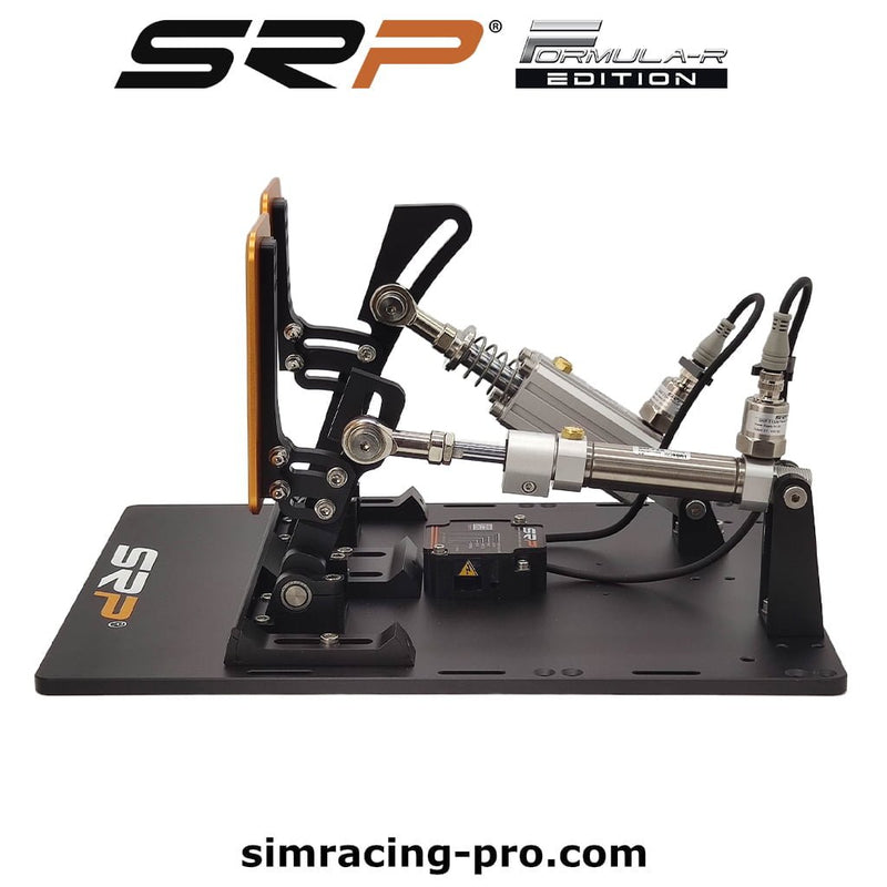 SRP Formula-R 2P Black Edition pneumatic sim racing pedals – product view 5