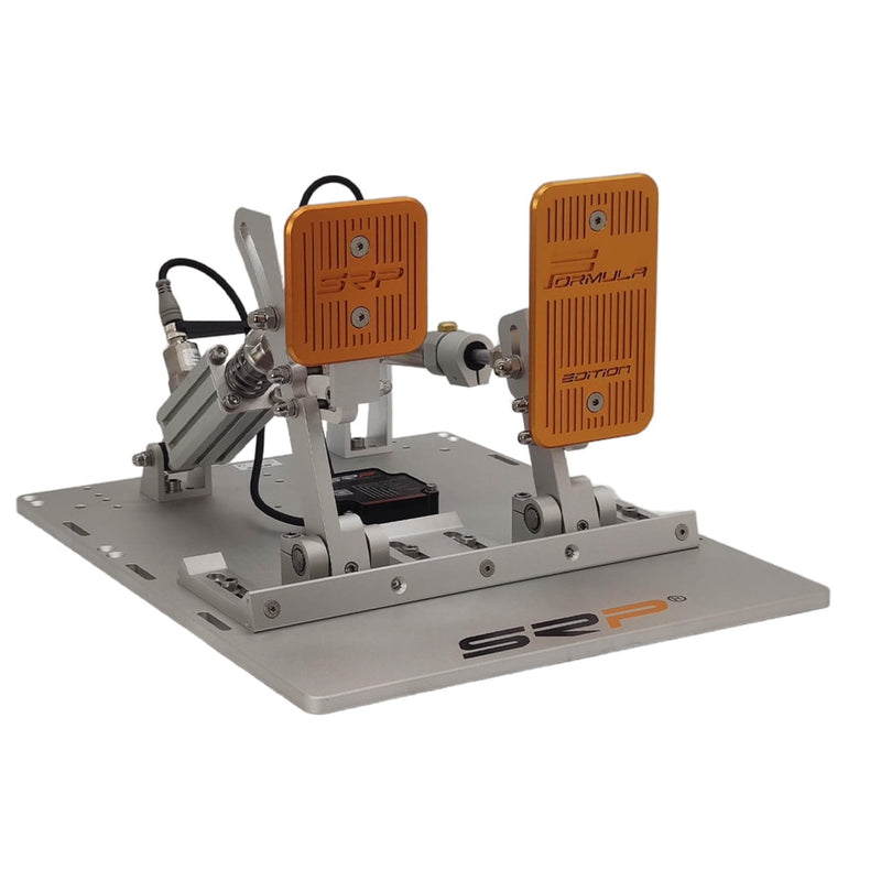 SRP Formula-R 2P Gray Edition pneumatic sim racing pedals – product view 1