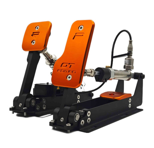 SRP GT-S 2P Black Edition pneumatic sim racing pedals – product view 1